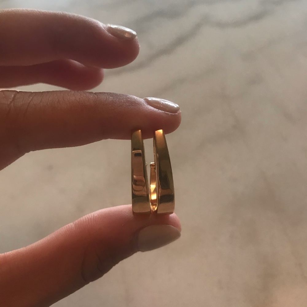 Vintage 14 Kt Gold Hoops